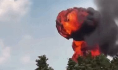 حريق هائل بعد انفجار شاحنة صهريج في ولاية ألاباما